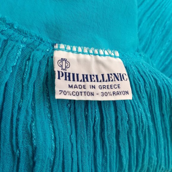 vintage 80s turquoise daydress napdress housedress 🎈HOST PICK🎈 - Picture 8 of 10